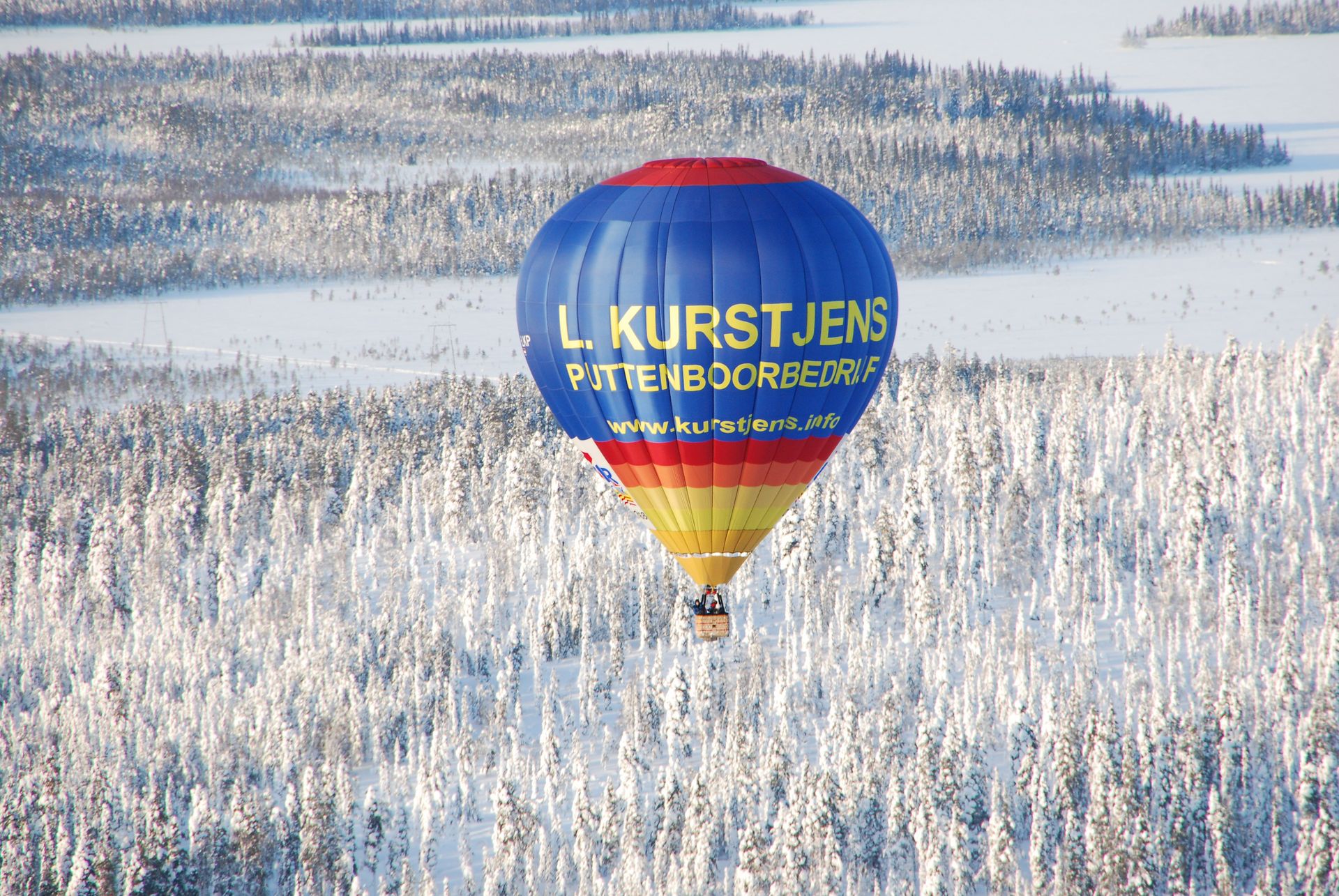 Ballonvaart in Lapland